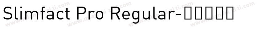 Slimfact Pro Regular字体转换
